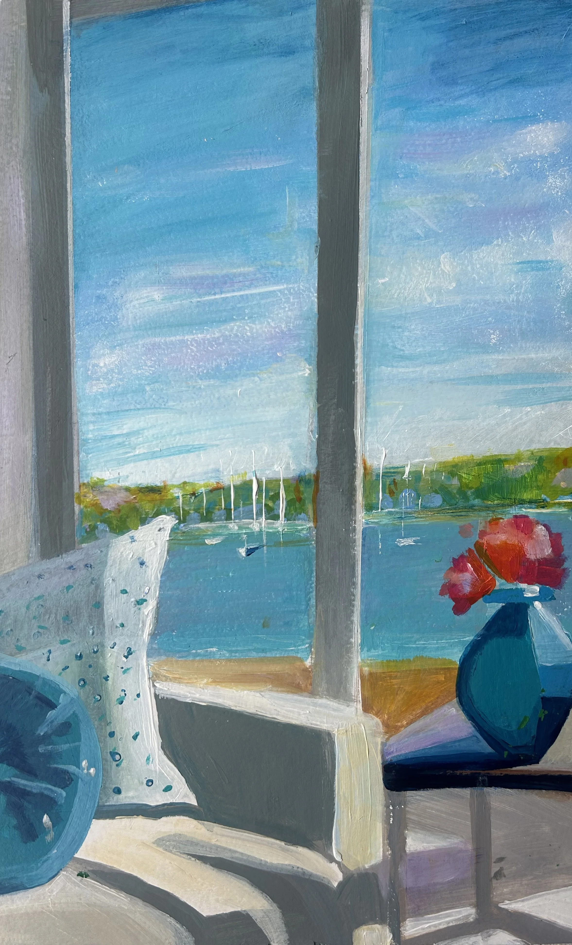 "Tranquil" acrylic 9"x16" $400.