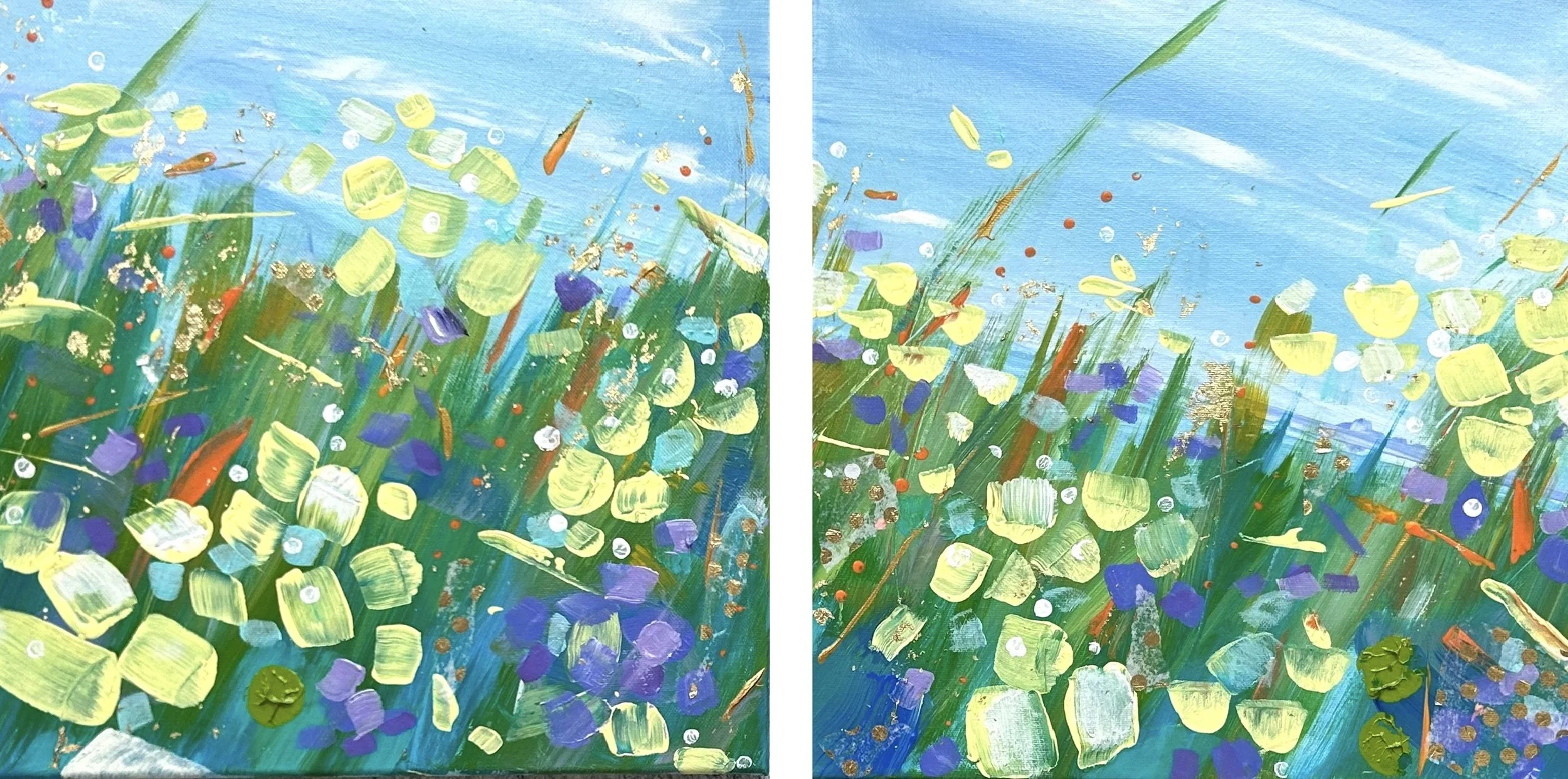 "Fresh Air" Diptych SOLD