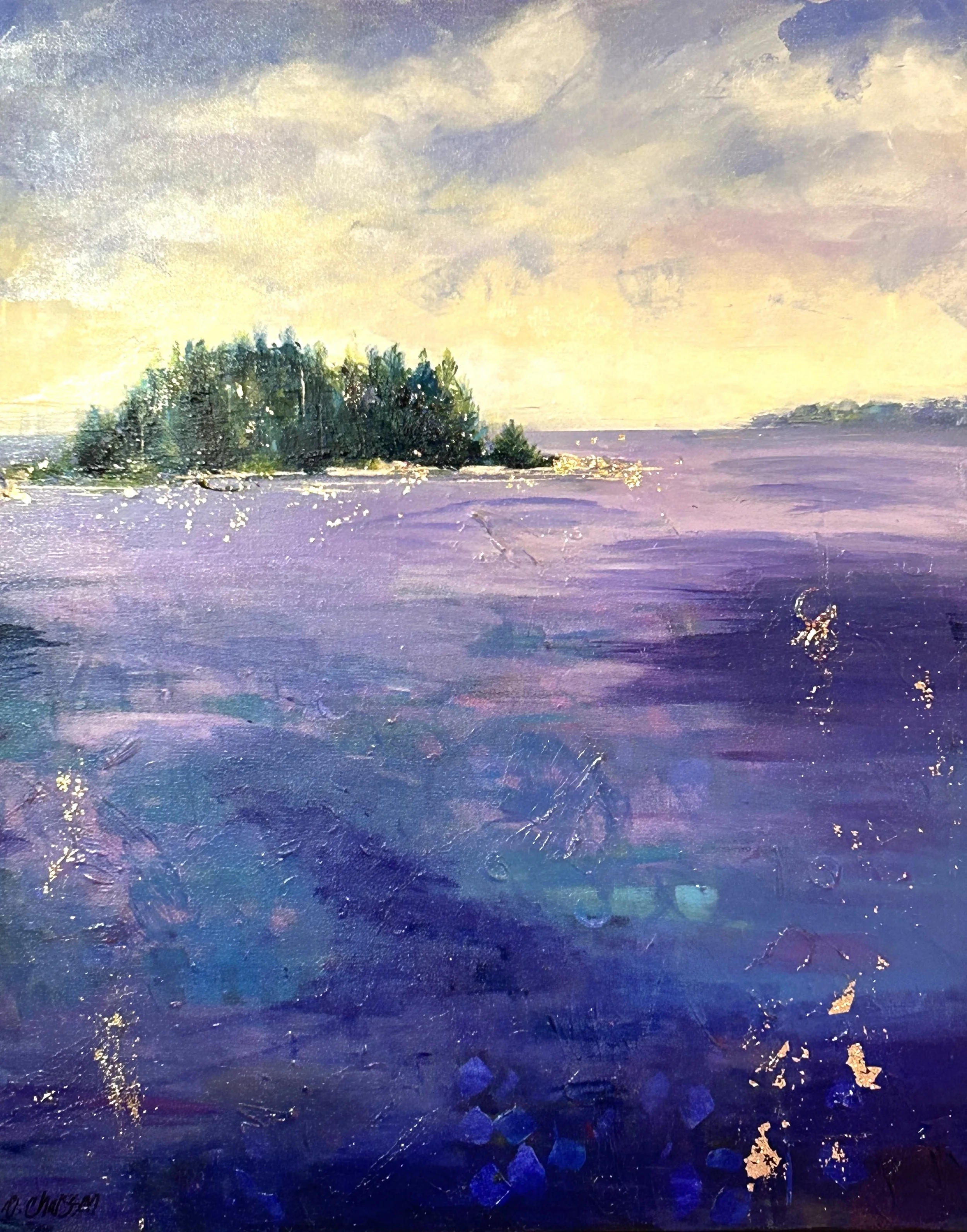 "Deep Blue" acrylic $1500