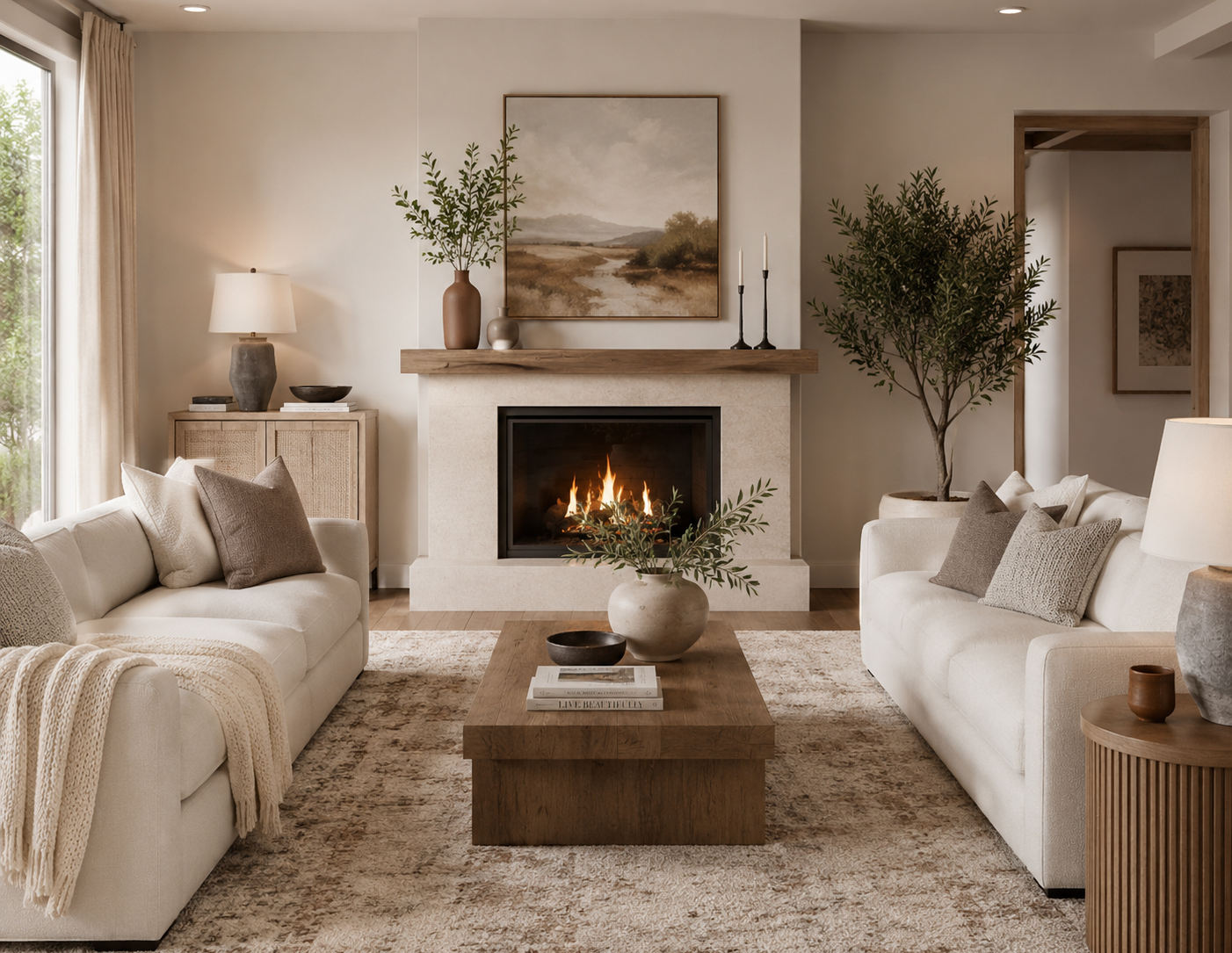 Warm Neutral Living Rooms That Feel Elevated &amp; Inviting