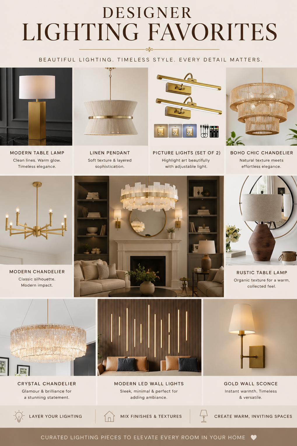 Designer Lighting Favorites: How to Create a Warm, Elevated Home