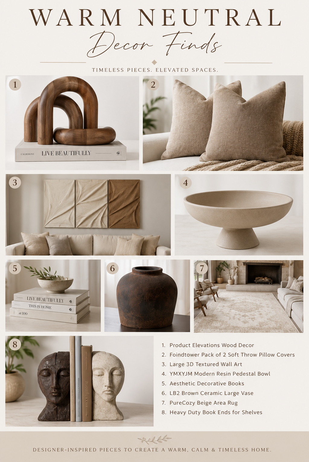 Warm Neutral Décor Finds That Create a Timeless, Elevated Home