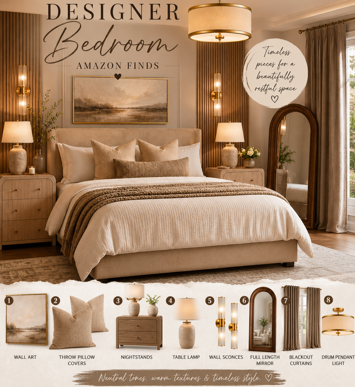 Designer Bedroom Amazon Finds: Timeless Pieces for a Beautifully Restful Space