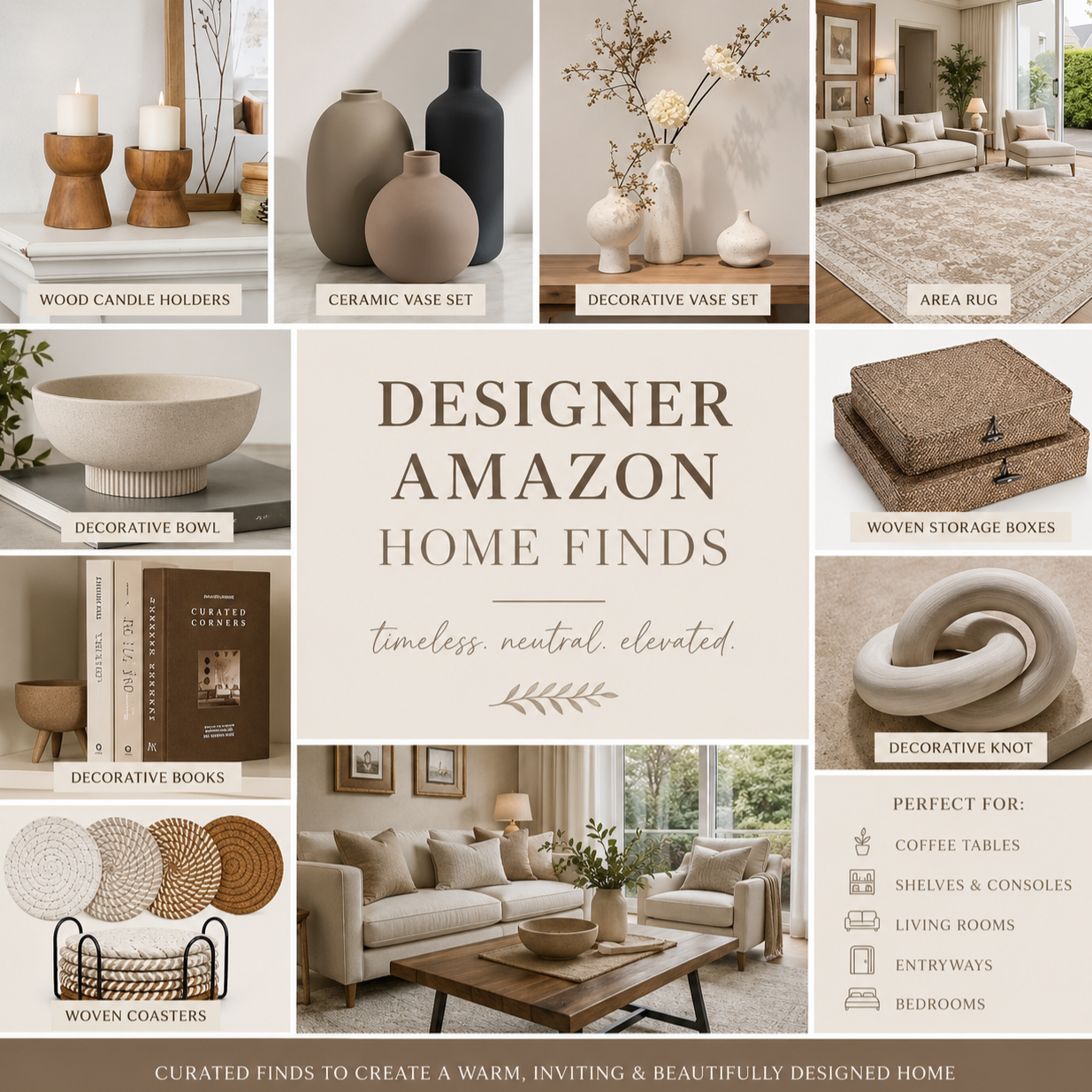 How to Decorate With Neutrals Without Making Your Home Feel Boring