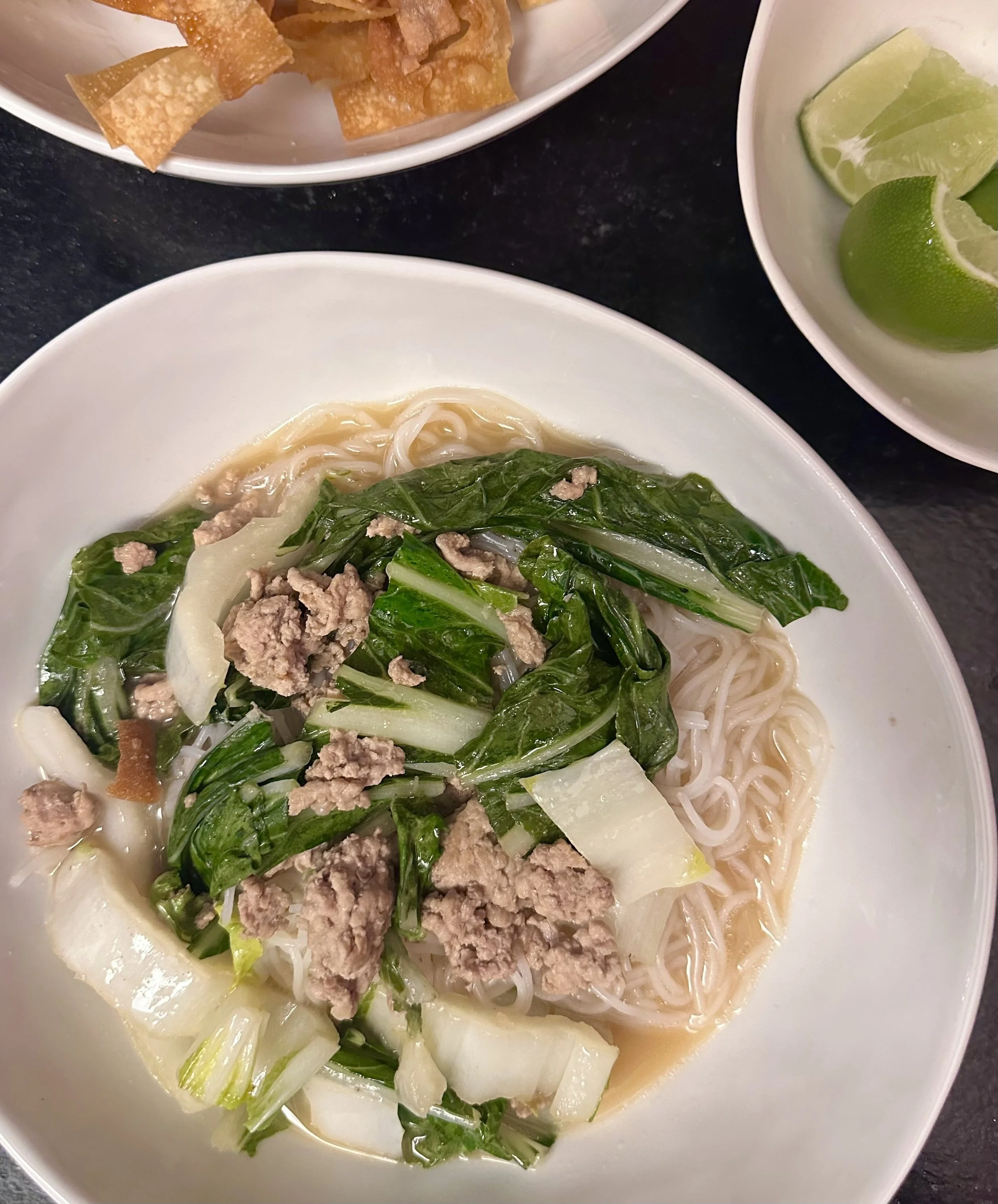 Soy Ginger Pork Vermicelli Soup