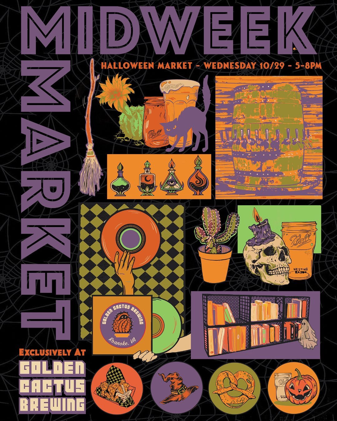 Not to play favorites but the Halloween Mid-Week Market is one of the best markets we host all year. Halloween trinkets, sweets, and treats just hit different and face it- the world is brutal enough, sometimes you just need a hand stitched witch&rsqu