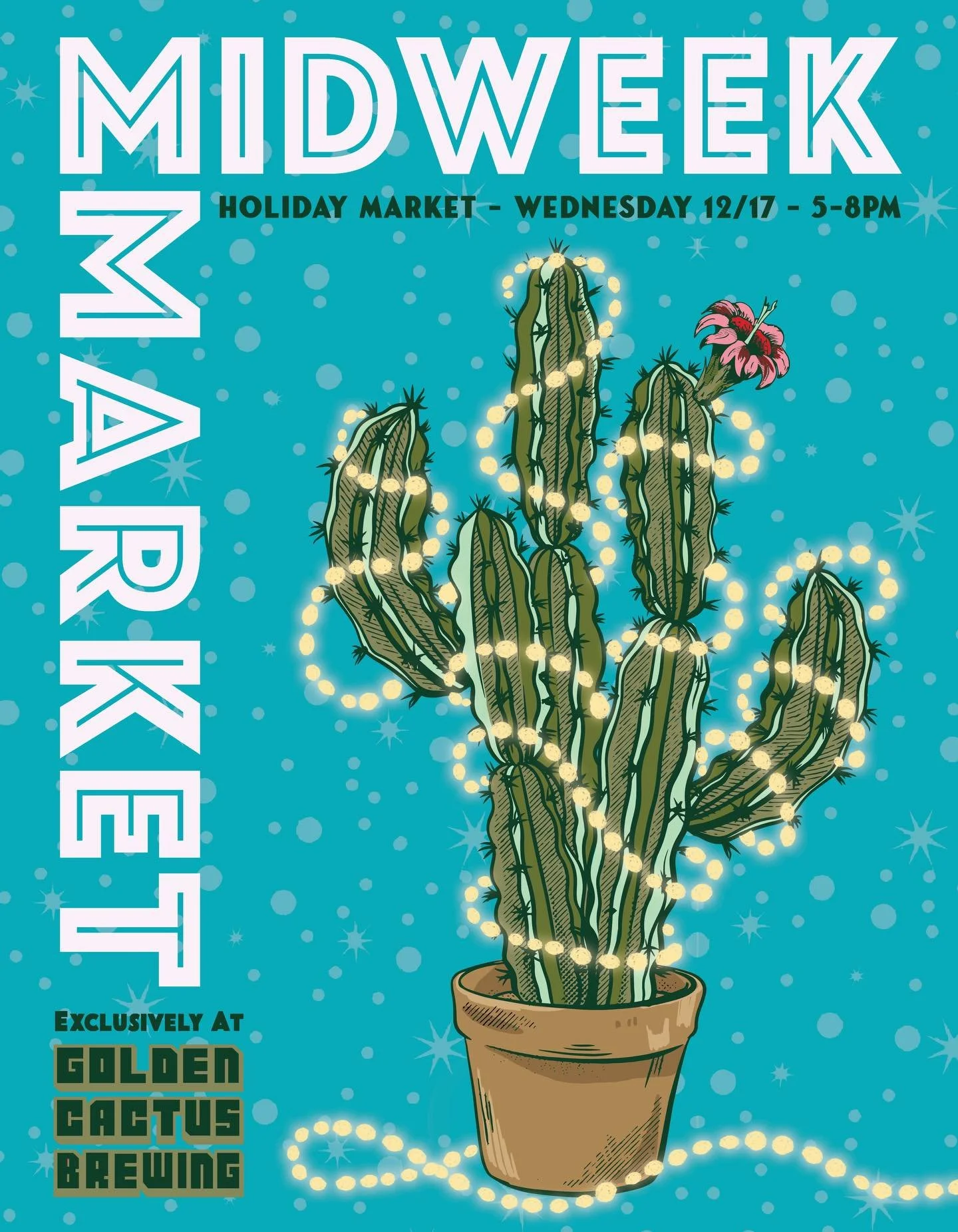 Our final Mid-Week Market of the year is just under a month away! Join us Wednesday, December 17th from 5-8 pm for our annual Holiday Market! ❄️ 

This year we&rsquo;re excited to host over 20 local small businesses selling art, books, handmade gifts