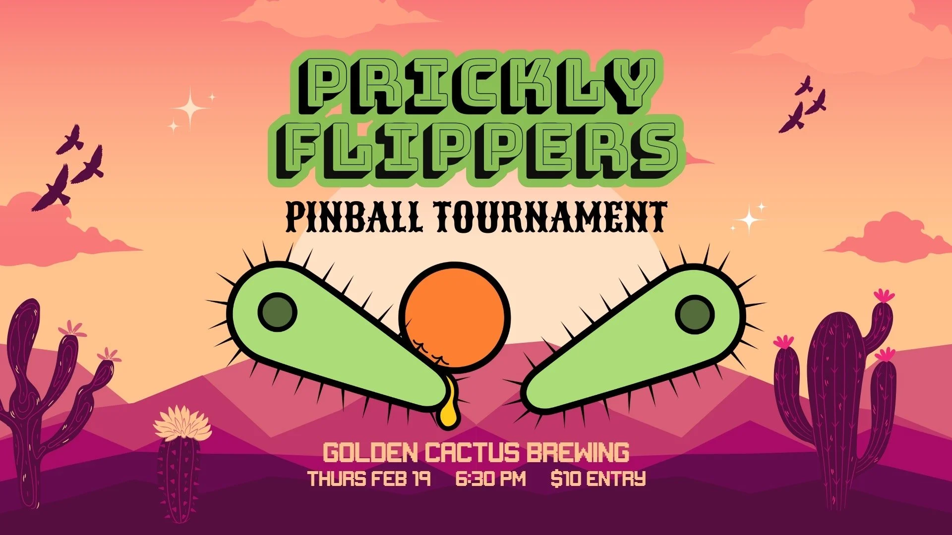 Prickly Flippers Pinball Tournament