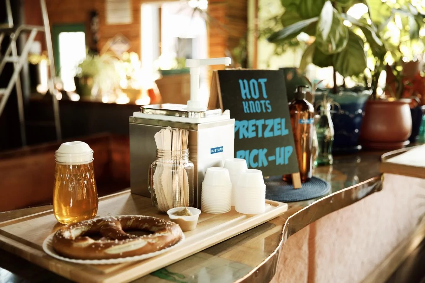 Some days just call for a cold pint and a hot pretzel. Luckily we&rsquo;re stocked with both to power you through the end of your work week. Stop by on this gorgeous Thursday and treat yo&rsquo;self! Open 3-9 pm 🍻 🥨