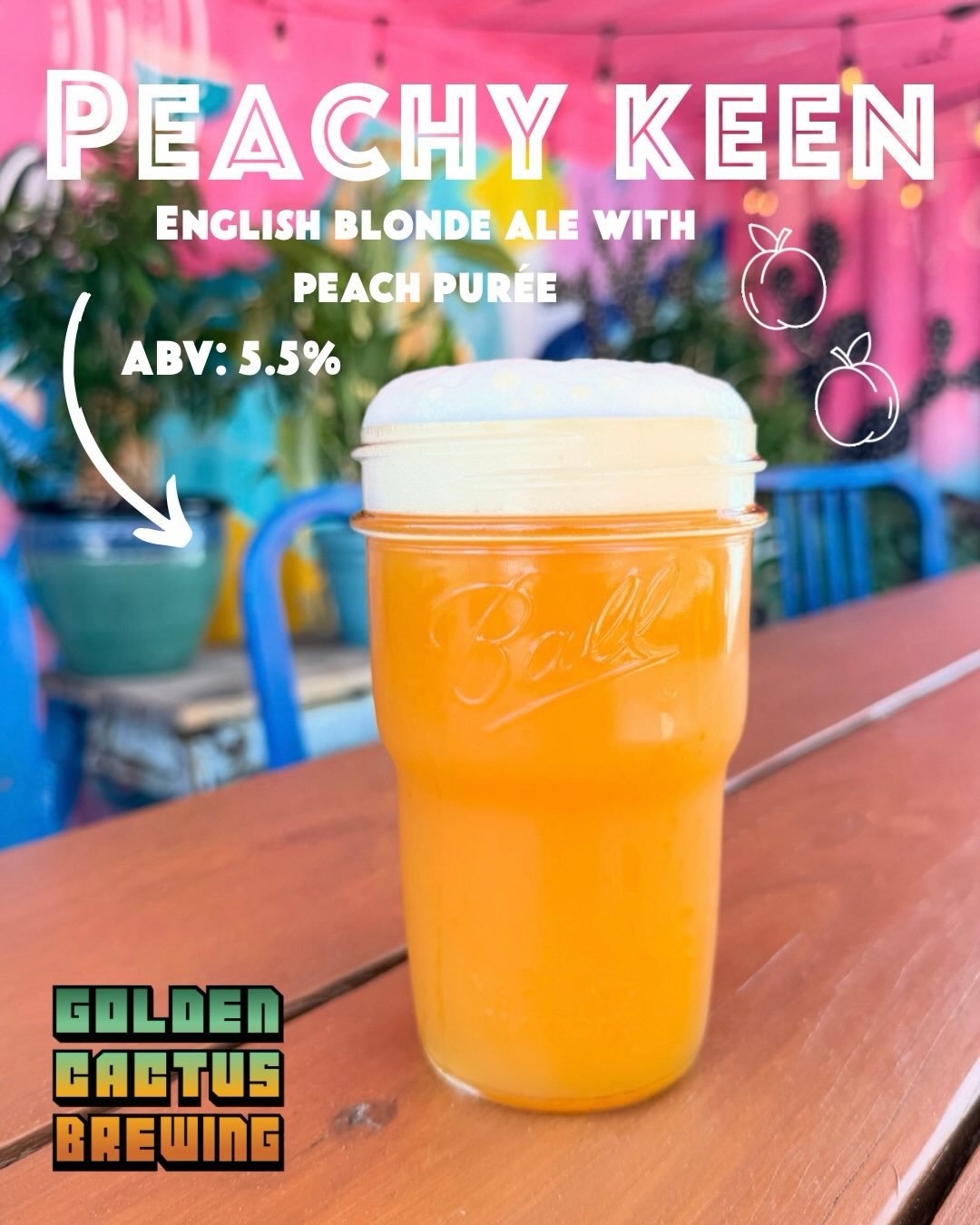 Fresh pour Friday! 🍑  We&rsquo;ve got a classic GC favorite back on tap for warmer weather. Welcome back Peachy Keen! Golden, velvety, and dripping with juicy flavor- this one&rsquo;s an easy drinker that finishes with a crisp, refreshing snap. Perf