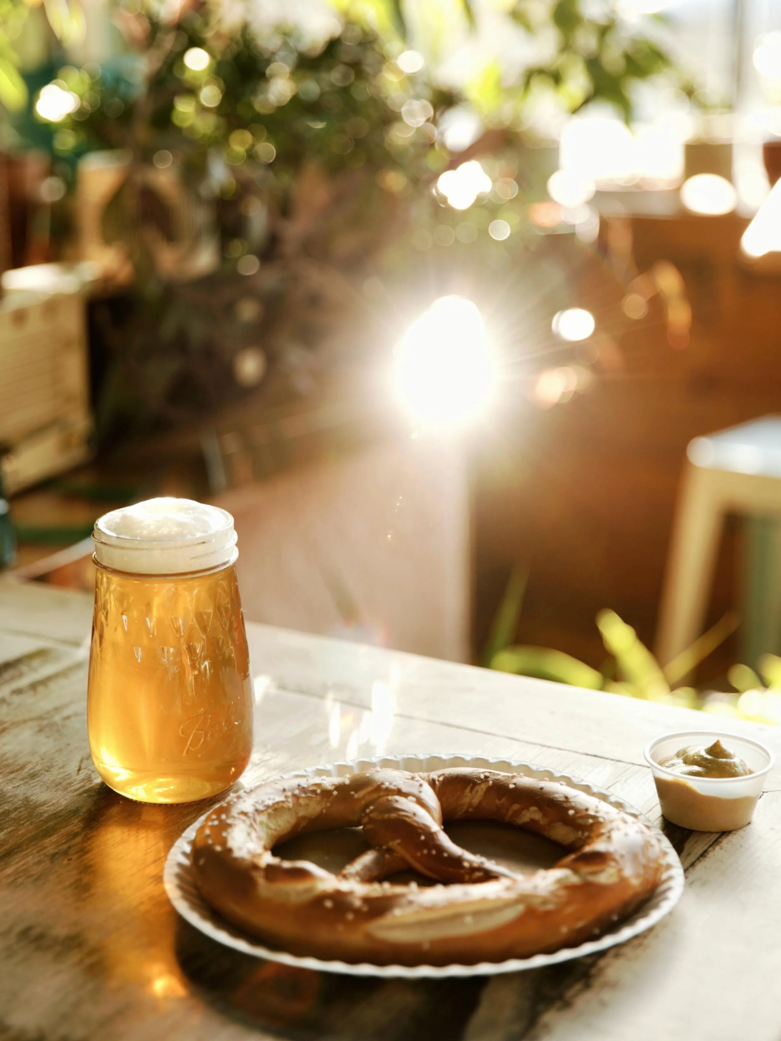 Some days you gotta make your own sunshine&hellip;it might be gloomy out but we&rsquo;ve got a full tap list and hot pretzels from @breadcraft to keep spirits high. Working from home today? Pack up the laptop and come set up shop in the taproom, free