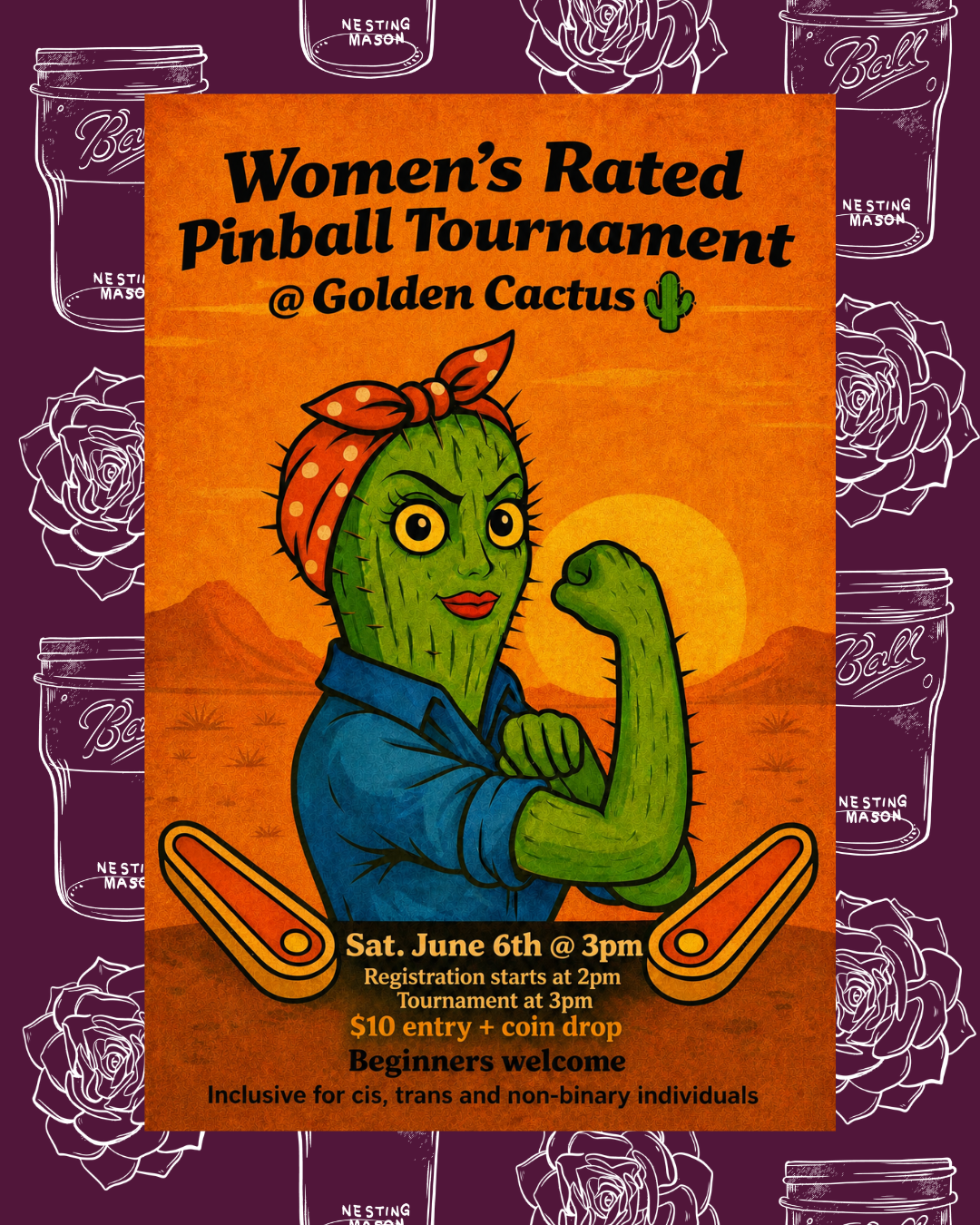 Women's Rated Pinball Tournament