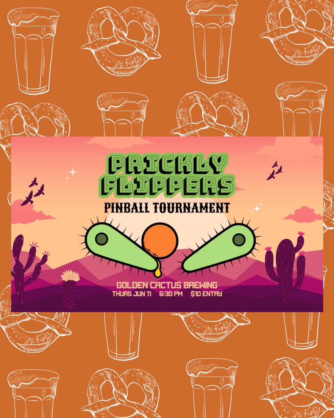 Prickly Flippers Pinball Tournament