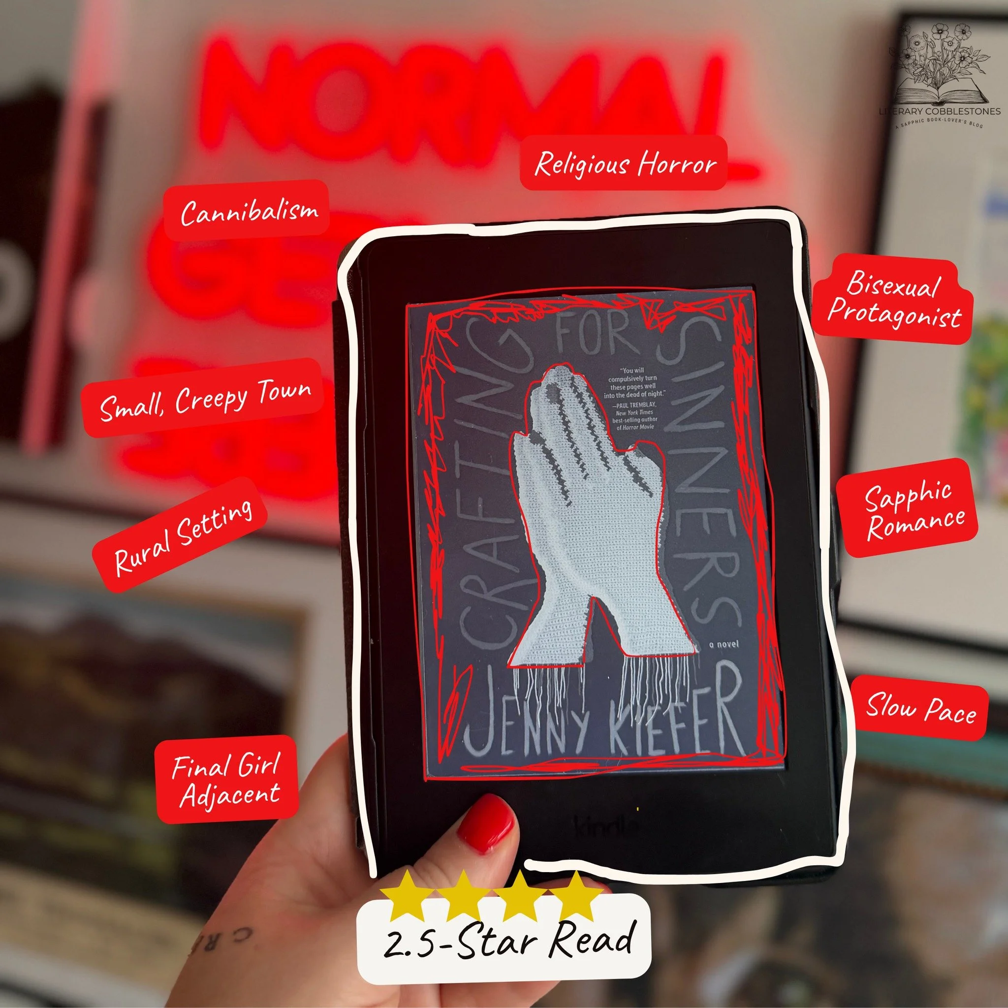 📚SAPPHIC BOOK REVIEW: &ldquo;CRAFTING FOR SINNERS&rdquo; 📚
Rating: ⭐⭐⭐ -  2.5 out of 5 stars
🌶️ Level: None

You get some religious trauma, and you get some religious trauma, and you&hellip;so on and so forth for the rest of existence. 

To say &l