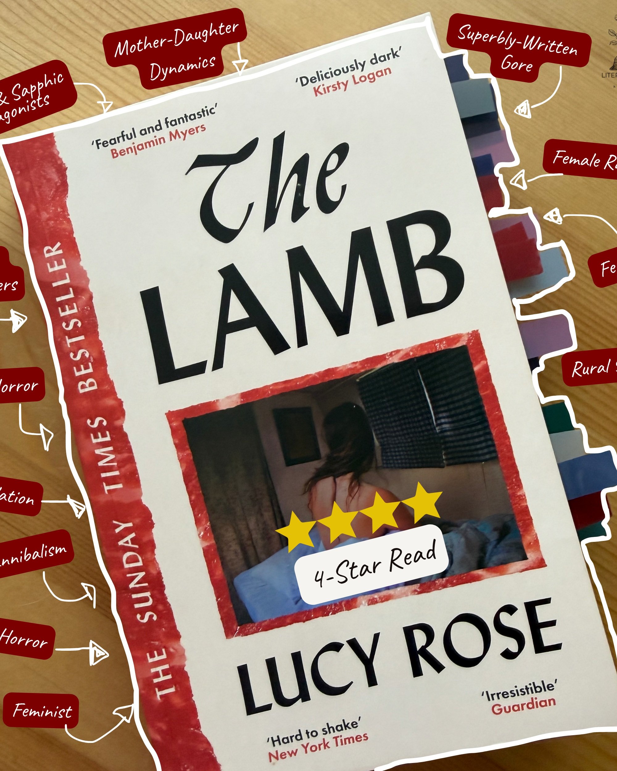 📚** NEW REVIEW ** 📚

📖"The Lamb&rdquo;
✍️ Lucy Rose
Rating: ⭐⭐⭐ ⭐ - 4 out of 5 stars

With &ldquo;The Lamb&rdquo; , I think we're watching a classic in the making, deserving a spot on the shelf for every horror fan's bookshelf. 

Is your favo