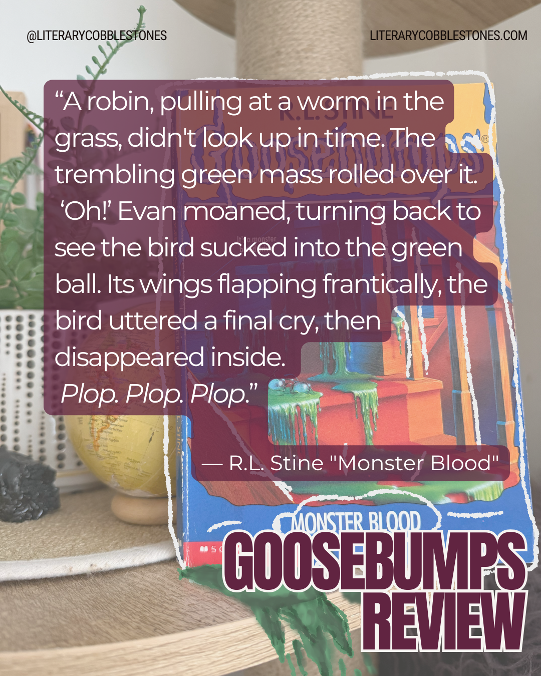 Goosebumps Monster Blood Quotes book review r.l. stine