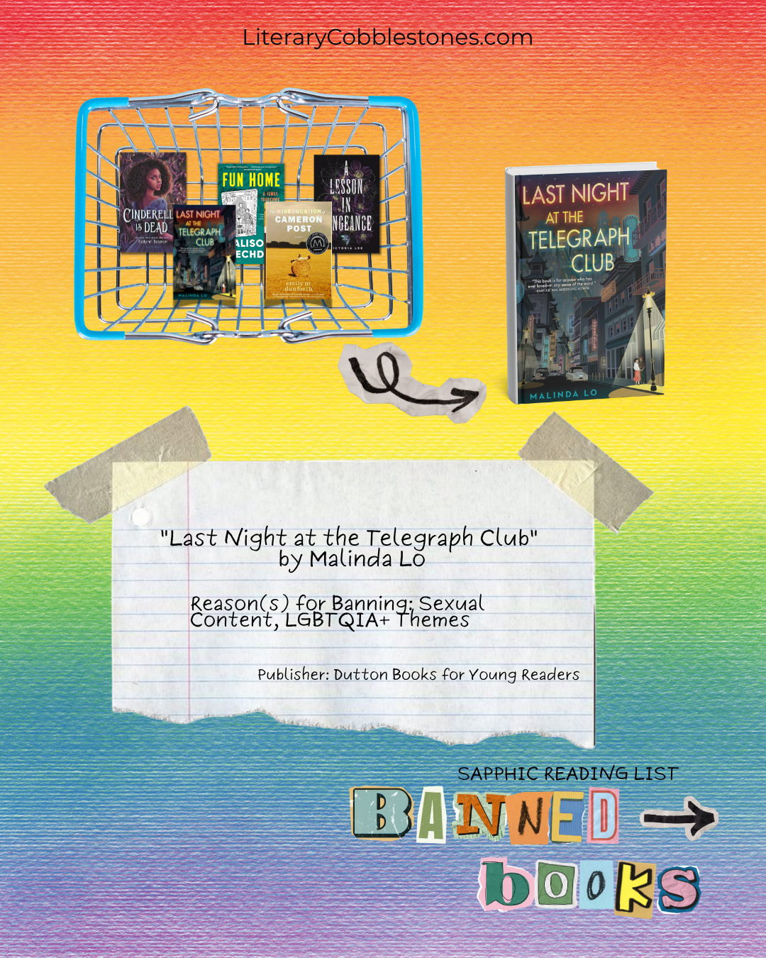 Queer Women Banned Book Reading List featuring the Last Night at the Telegraph Club