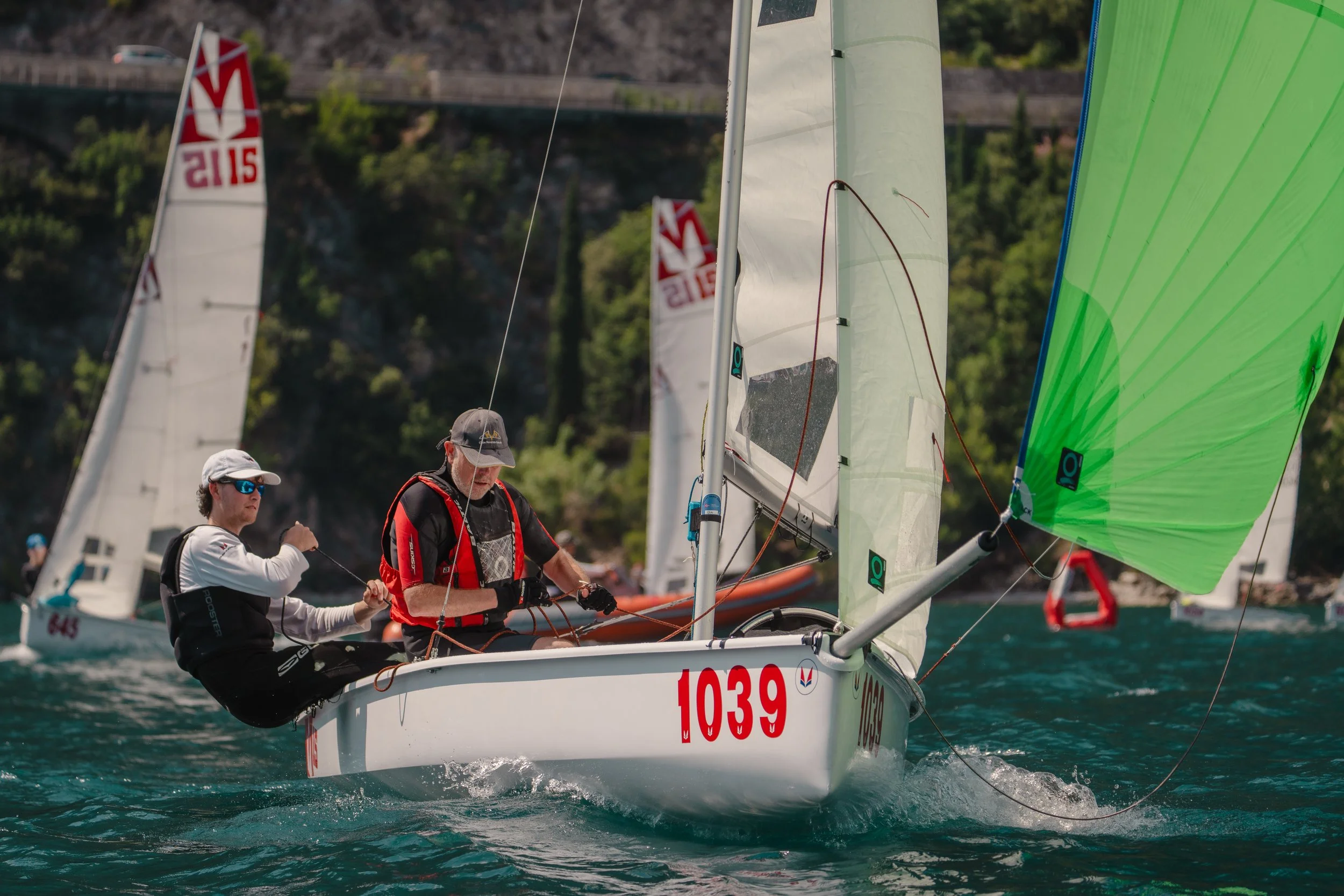 Irish M15 sailors Revel in Riva at the Melges Europeans