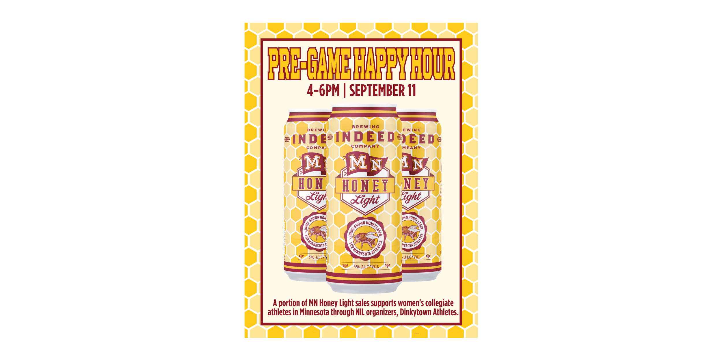 Gopher Volleyball Pre-Game Happy Hour with Indeed Brewing