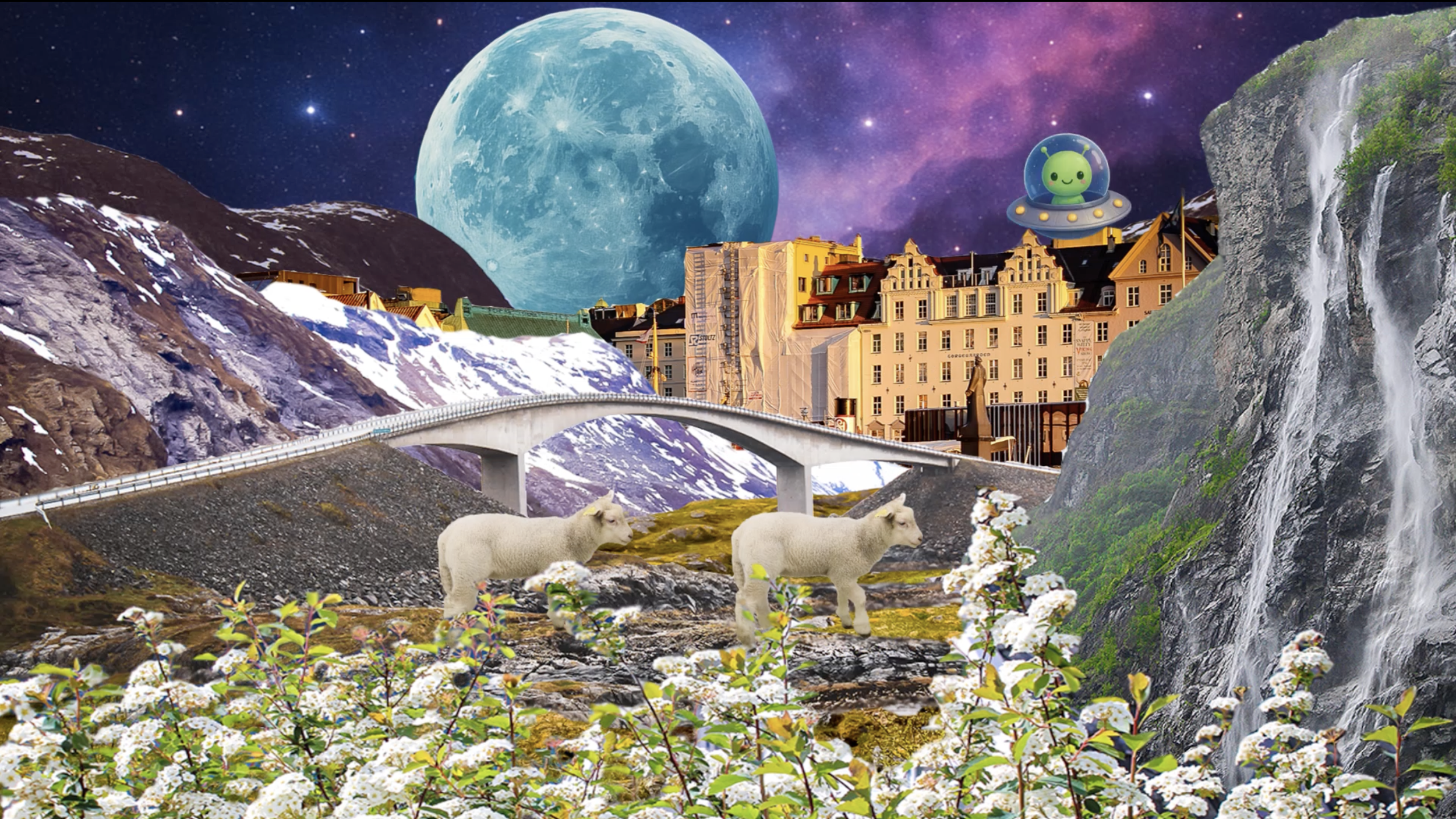 Norwegian Sheep Alien Takeover