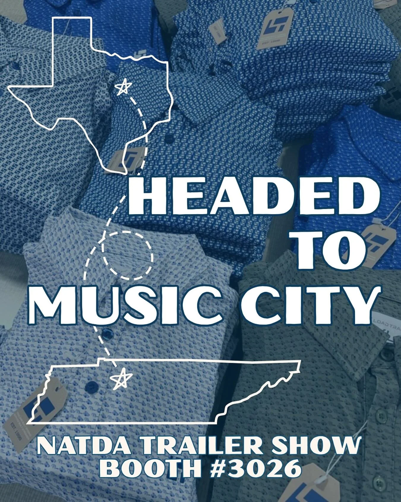 From Stephenville to Nashville!! See y&rsquo;all in music city for the NATDA Trailer Show! Find us at booth #3026
🙌🏼🤠
#brandcowboy #cowboycraft #natda  #nashville
