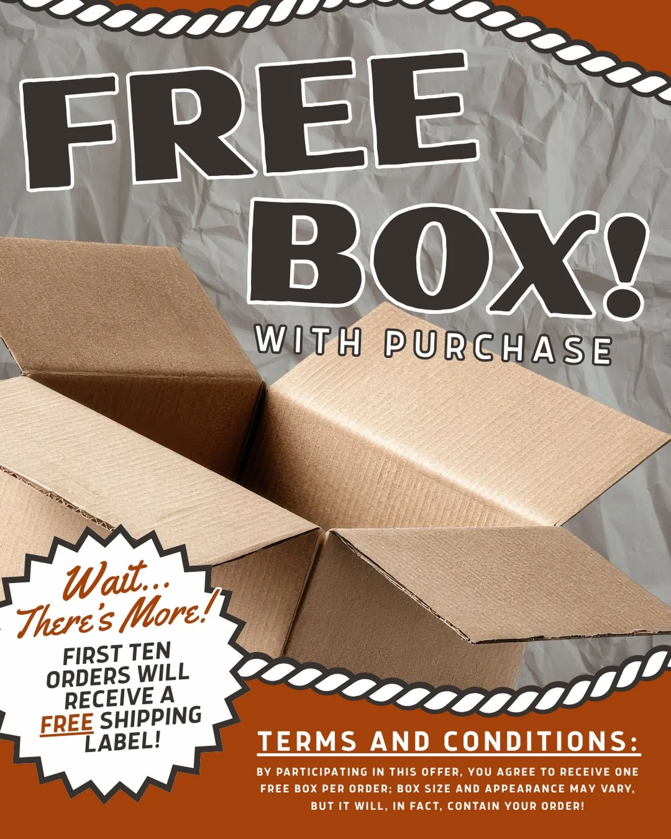 FREE box with every order! 📦 TODAY ONLY!

This exclusive offer won&rsquo;t last long - only valid today, April 1st!