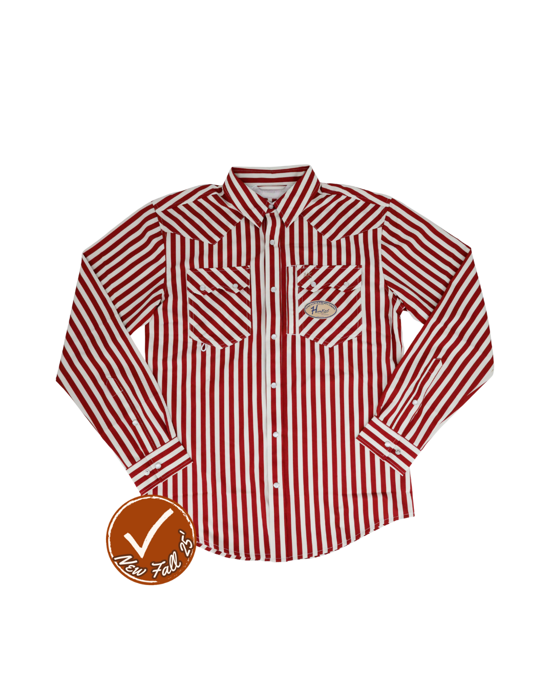 HORNKNOT | Maroon Stripe | Sawtooth Pocket With Hidden Zipper | BCHN-OPS-LS-MRNSTR