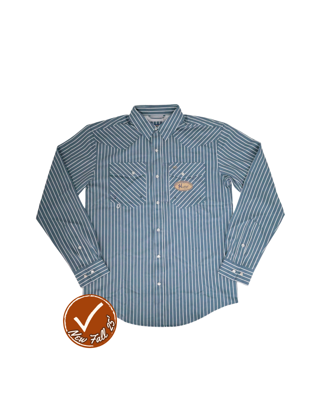 HORNKNOT | Slate Blue | Slanted Western Pocket With Hidden Zipper | BCHN-OPS-LS-SLATEBLU