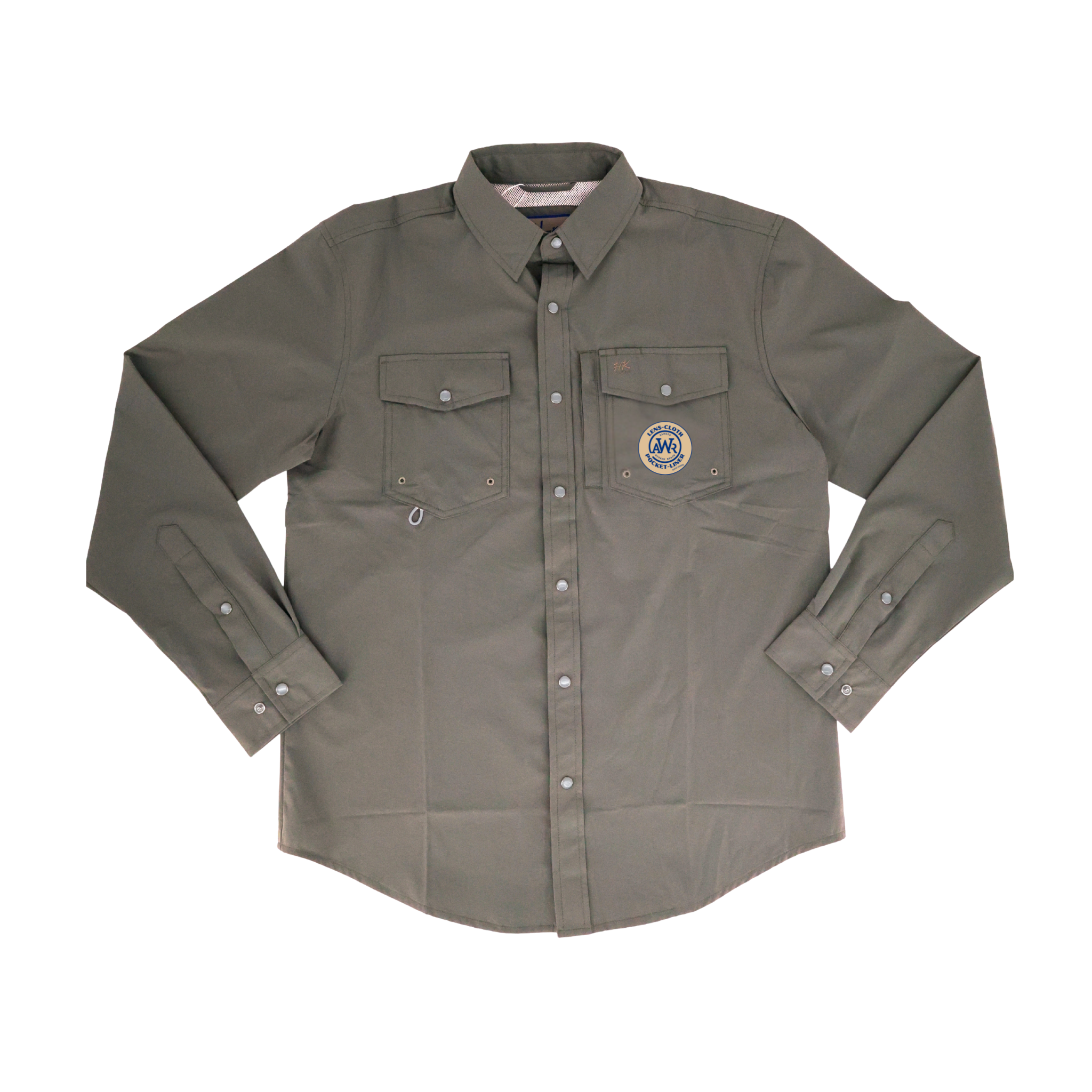 HornKnot | Grey | Traditional Western Pocket With Hidden Zipper | BCHN-OPS-LS-COREGRY