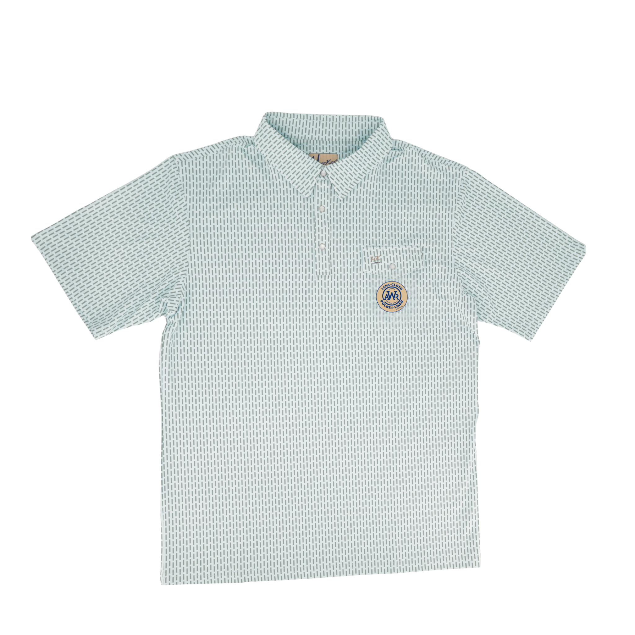 Green Lines | White Pearl Snaps | BCHN-PO-SS-COREGRNLINES