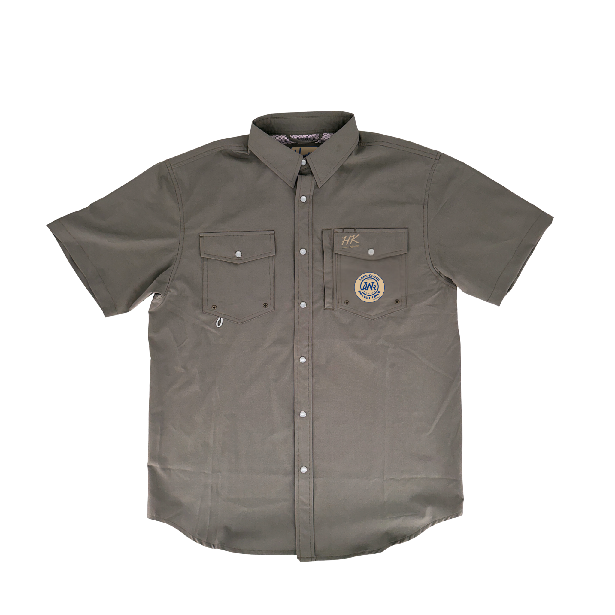 HornKnot | Grey | Traditional Western Pocket With Hidden Zipper | BCHN-OPS-SS-COREGRY