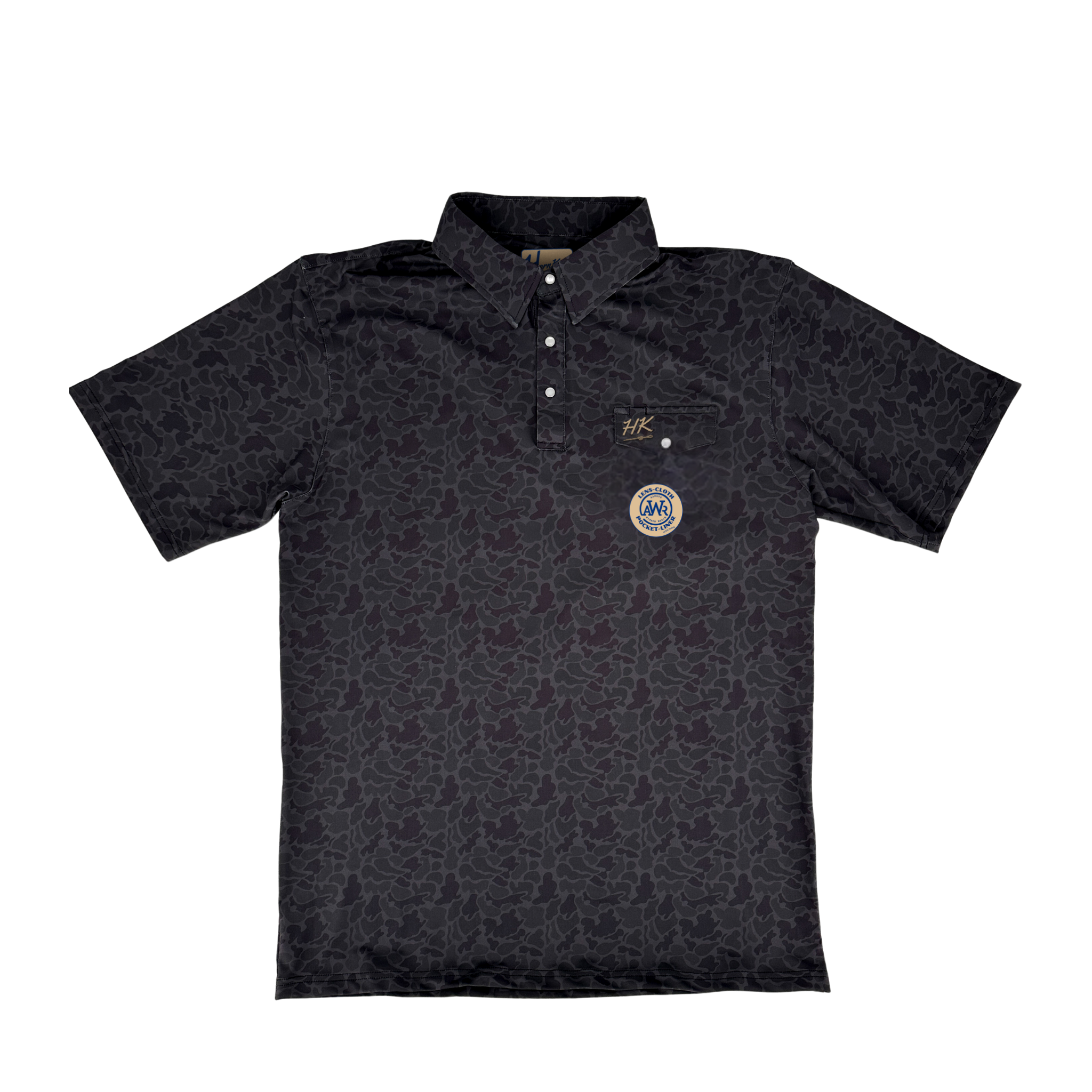 Black Out Camo | White Pearl Snaps | BCHN-PO-SS-BLKCAM