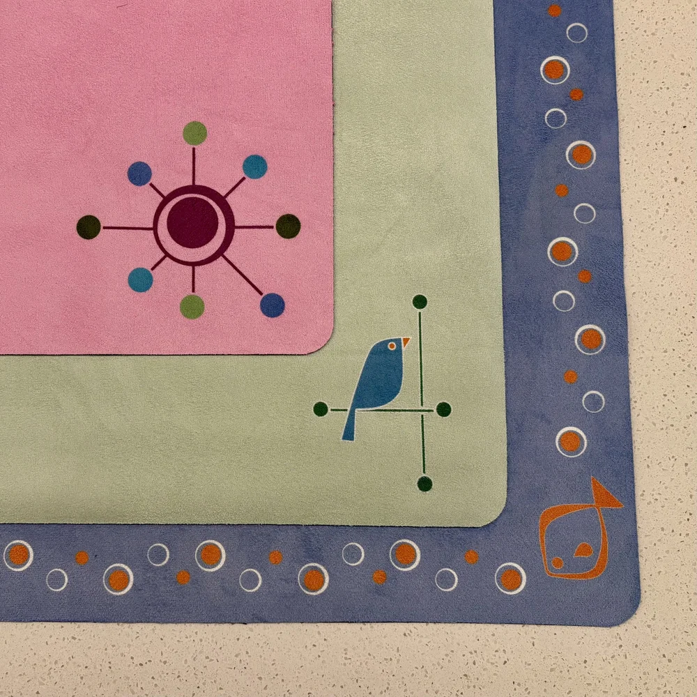 モコニャマル　2個セット Faye's Atomic Age Travel Mahjong mat — Two Sparrows Mahjong