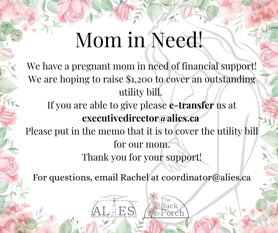 We appreciate your support for this pregnant mom - any amount helps. Please also pray for continued provision and direction for her family as she prepares to give birth to her baby. Thank you! **note we have auto deposit set up, security question and