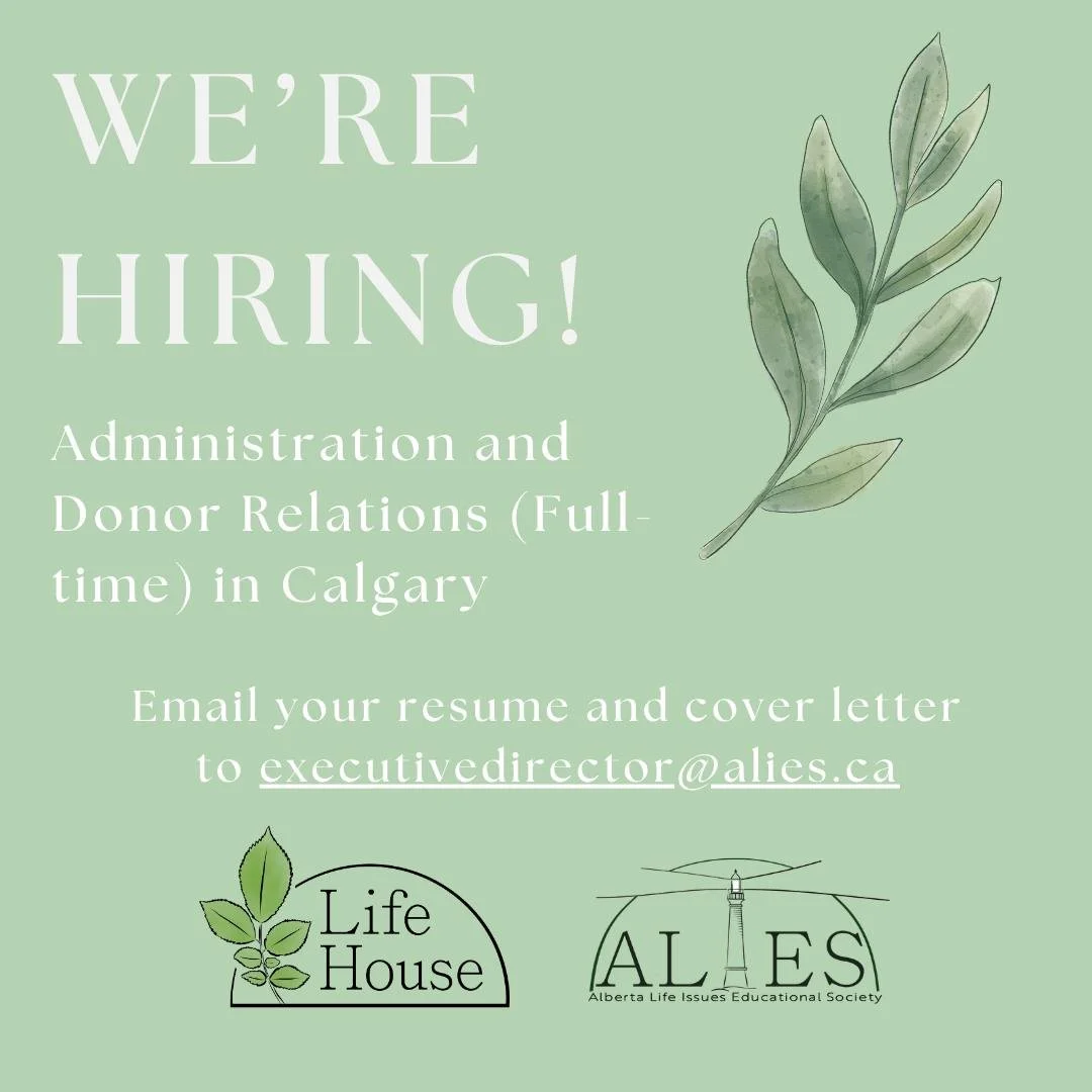 ALIES is hiring for a new Administration and Donor Relations Coordinator! You can find out more about the position on our website at https://www.alies.ca/careers. 

Applications remain open until a suitable candidate is found. 

Please direct any que