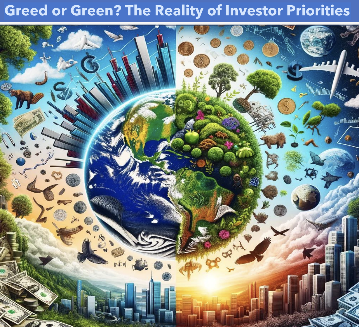Greed or Green? The Reality of Investor Priorities