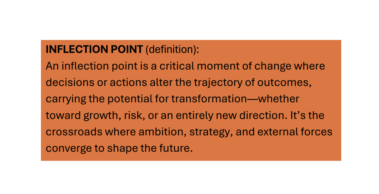 Inflection Point