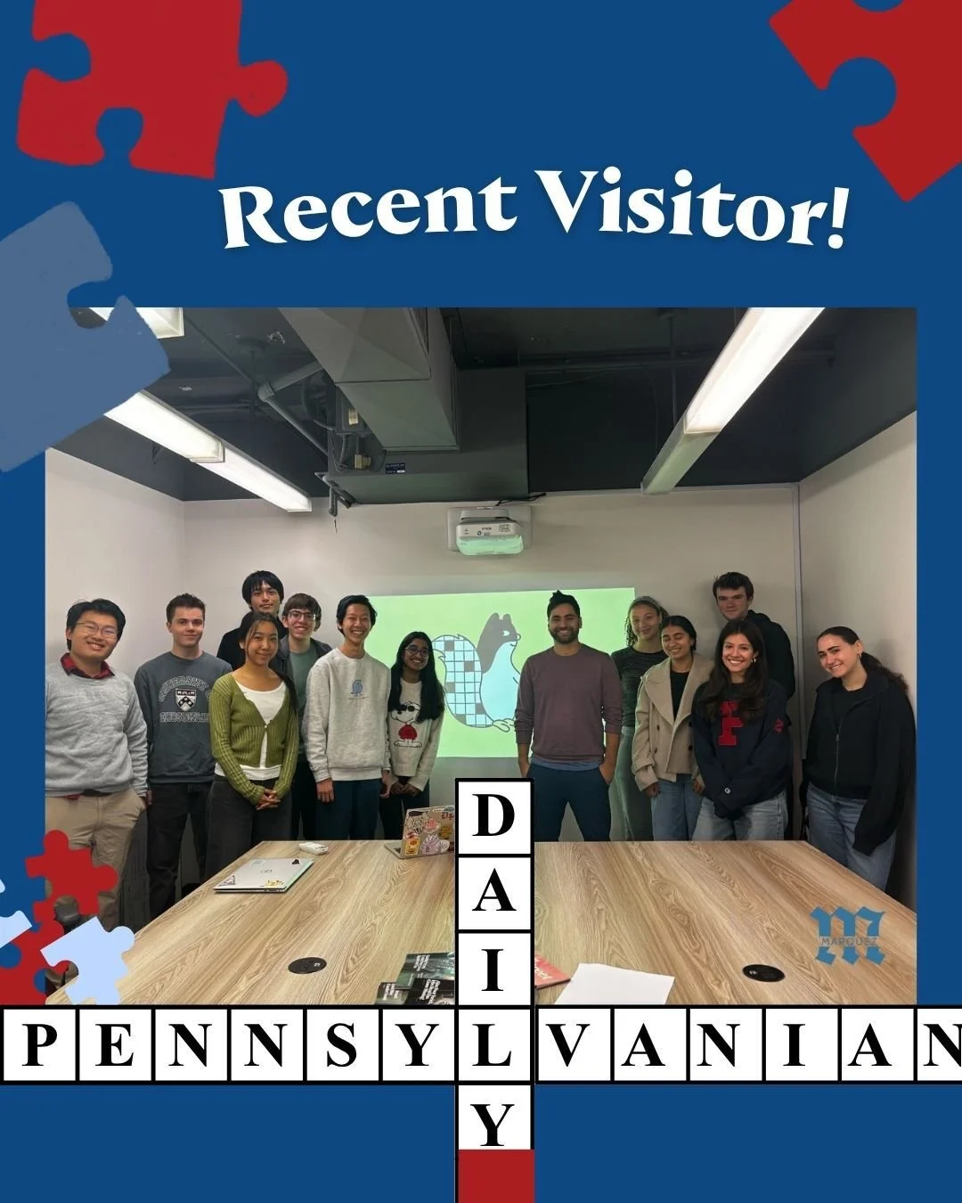 The Daily Pennsylvanian students had a recent visitor! 