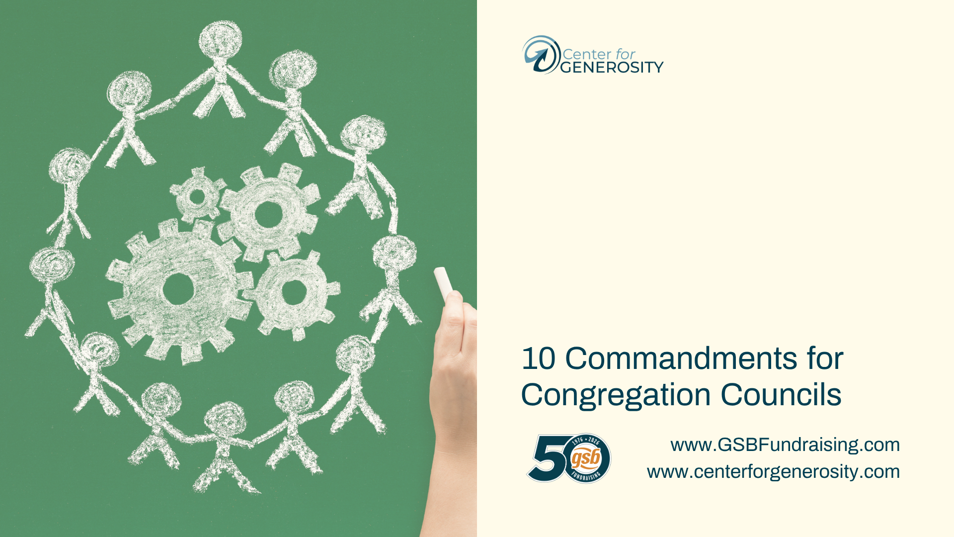 10 Commandments for Congregation Councils — Center for Generosity