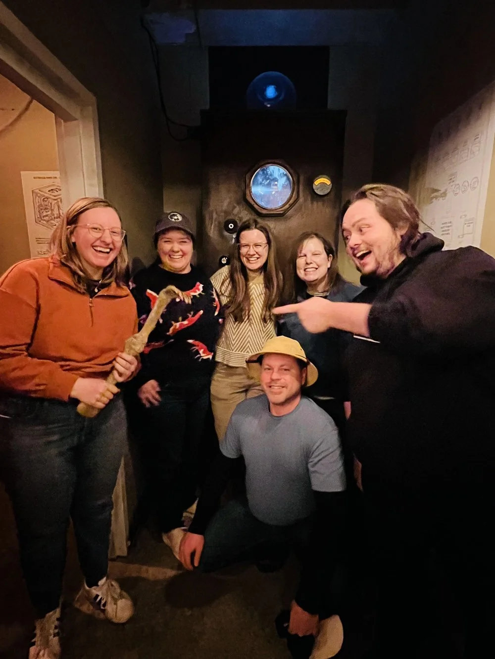 Edison's Lost Invention escape room players