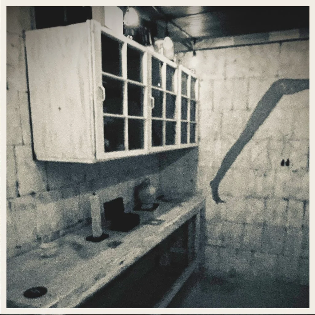 Edison's lab: cabinets & workbench