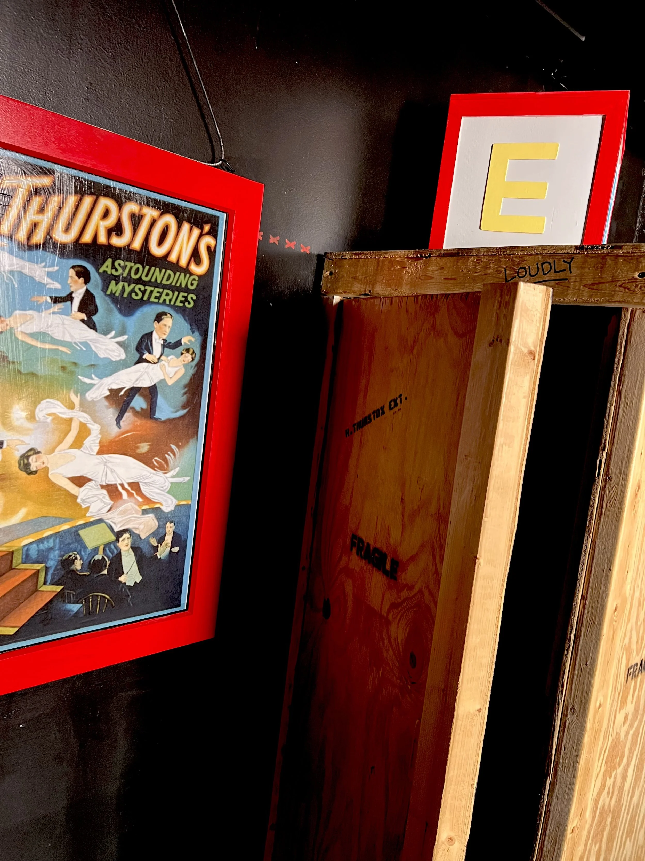 Magician's stage props within Thurston's test