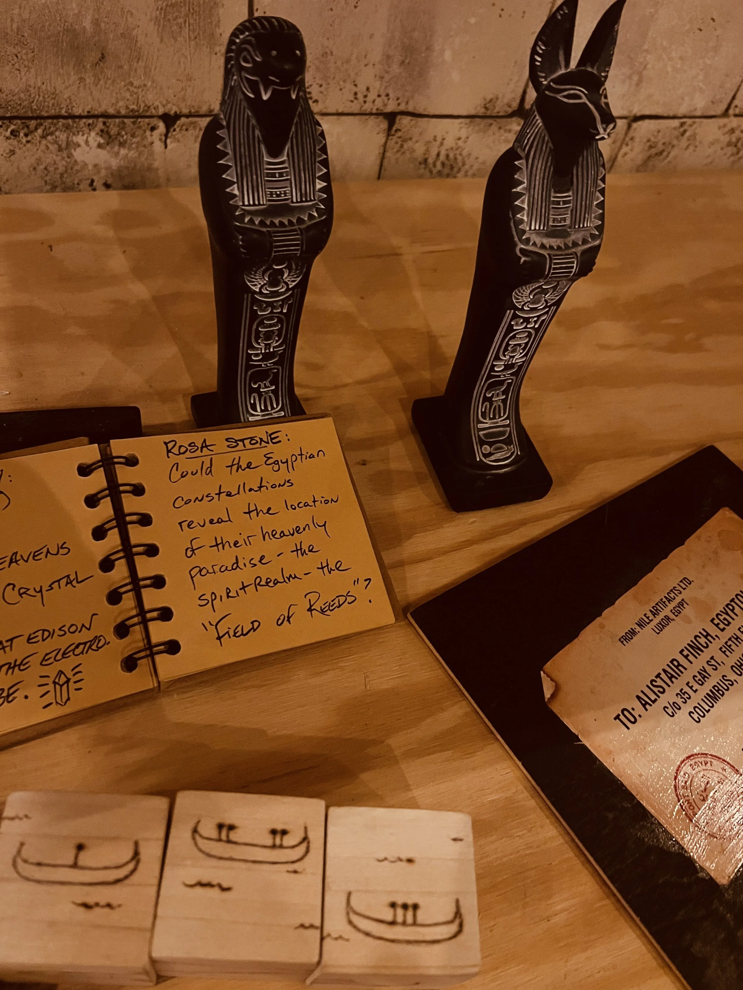 Story-centric escape room props from Edison's Lost Invention