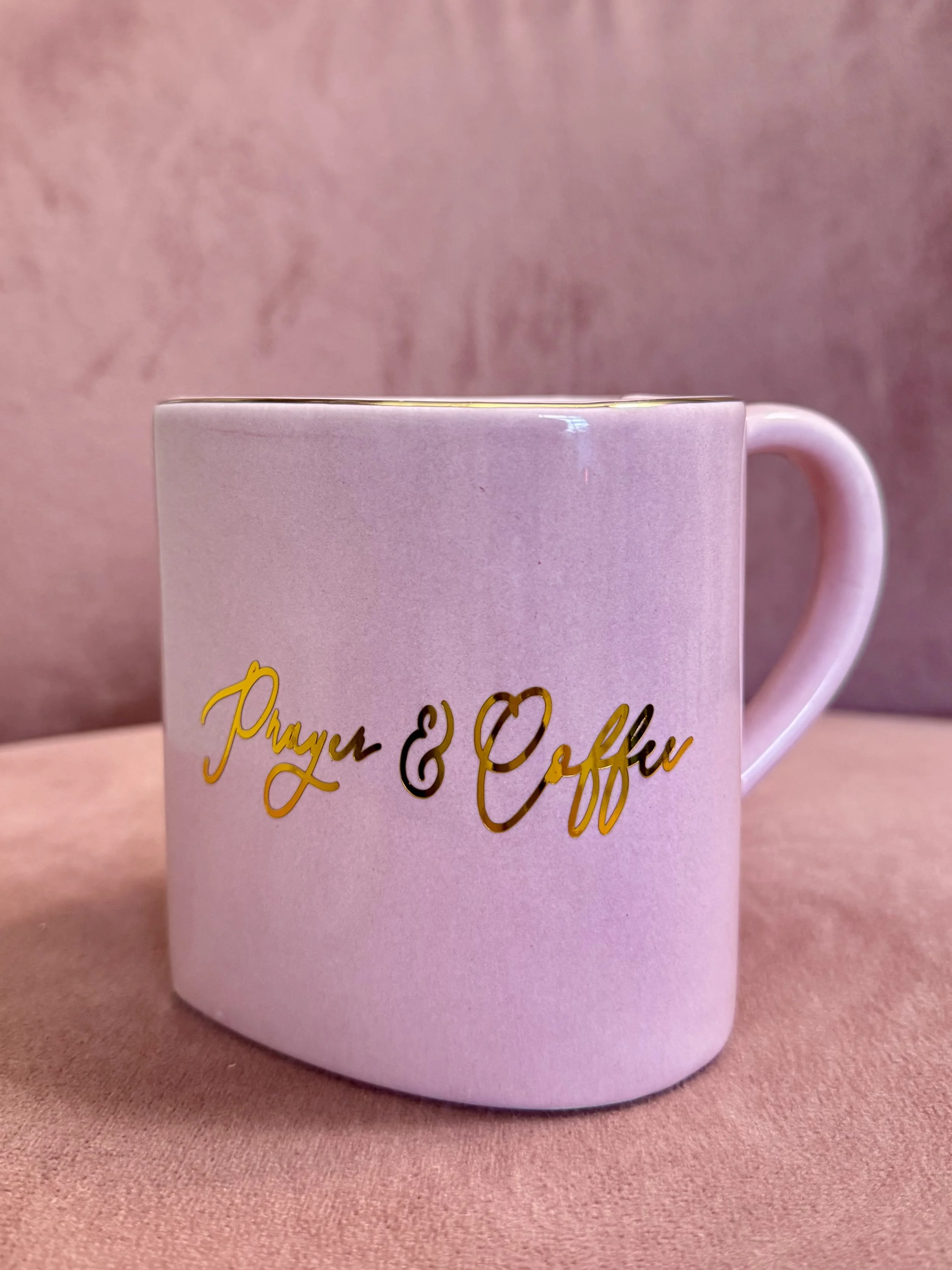 Prayer & Coffee Heart Mug