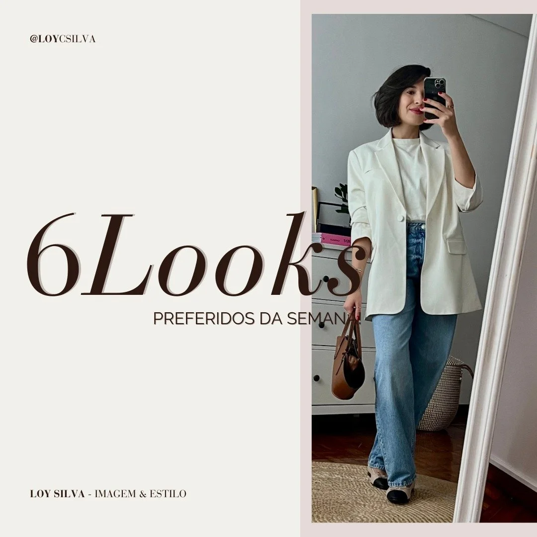 ✨Fiz um resumo dos meus looks favoritos desta semana.

O meu estilo mant&eacute;m-se sempre numa combina&ccedil;&atilde;o entre o cl&aacute;ssico e o casual, com um toque de modernidade que ganha destaque, especialmente nas esta&ccedil;&otilde;es mai