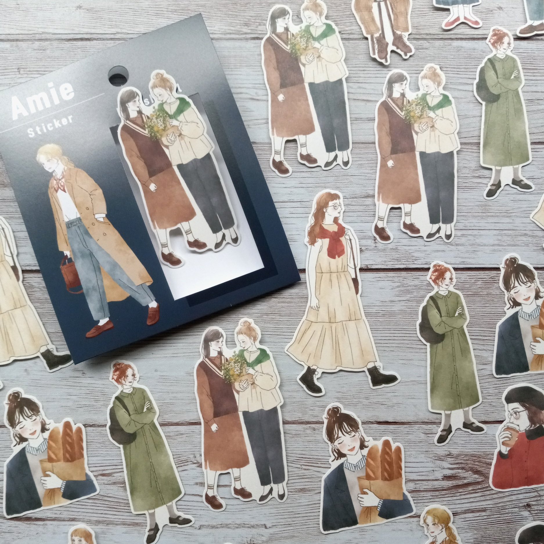 Mind Wave Flake Stickers Amie British Girl || The Stationery Pocket