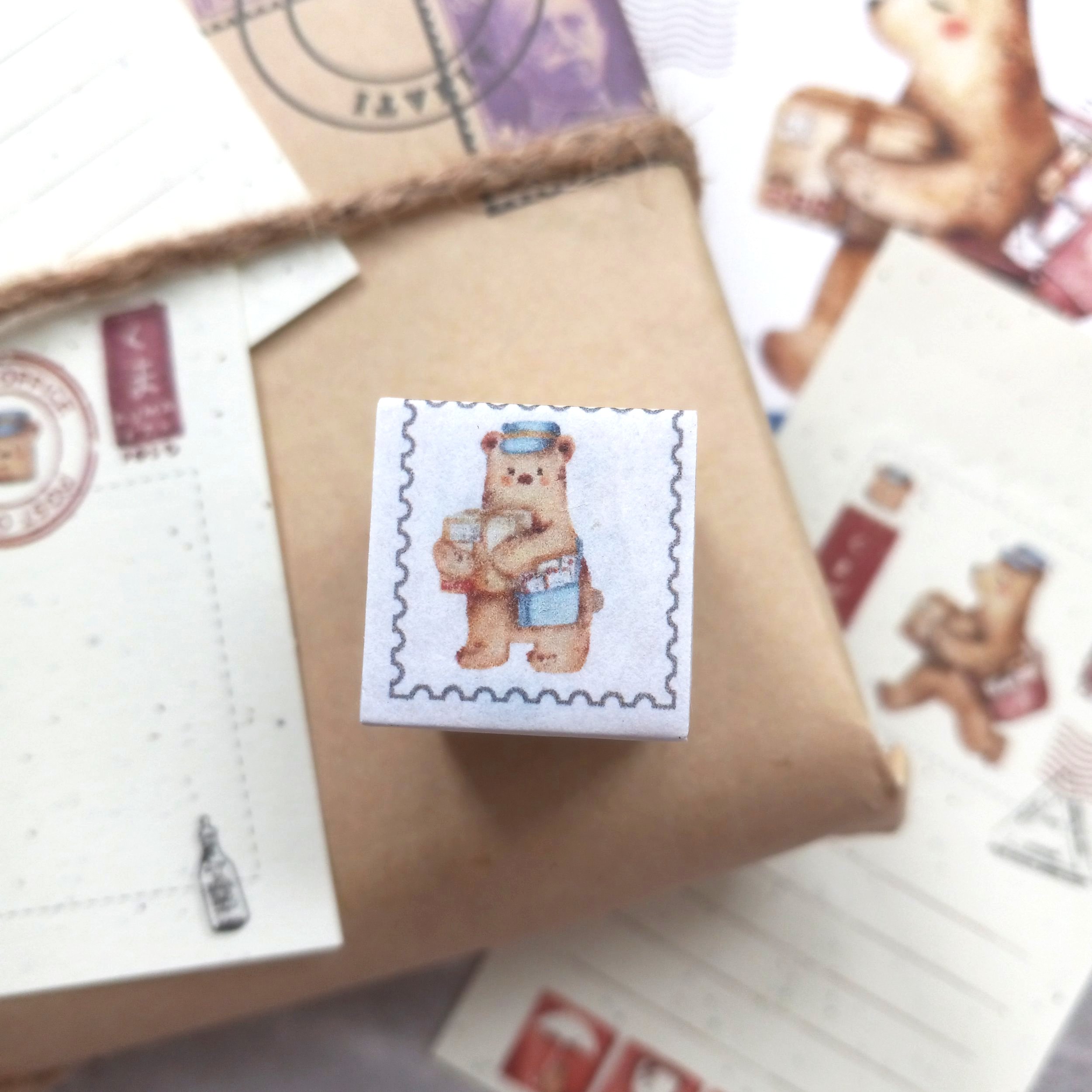 Black Milk Project Rubber Stamp - Mini Kuma Post - Package || The Stationery Pocket