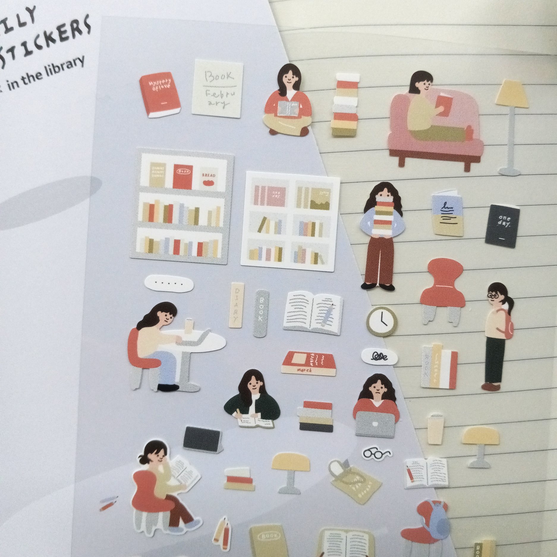 Suatelier Design Stickers No. 1143 In The Library || The Stationery Pocket