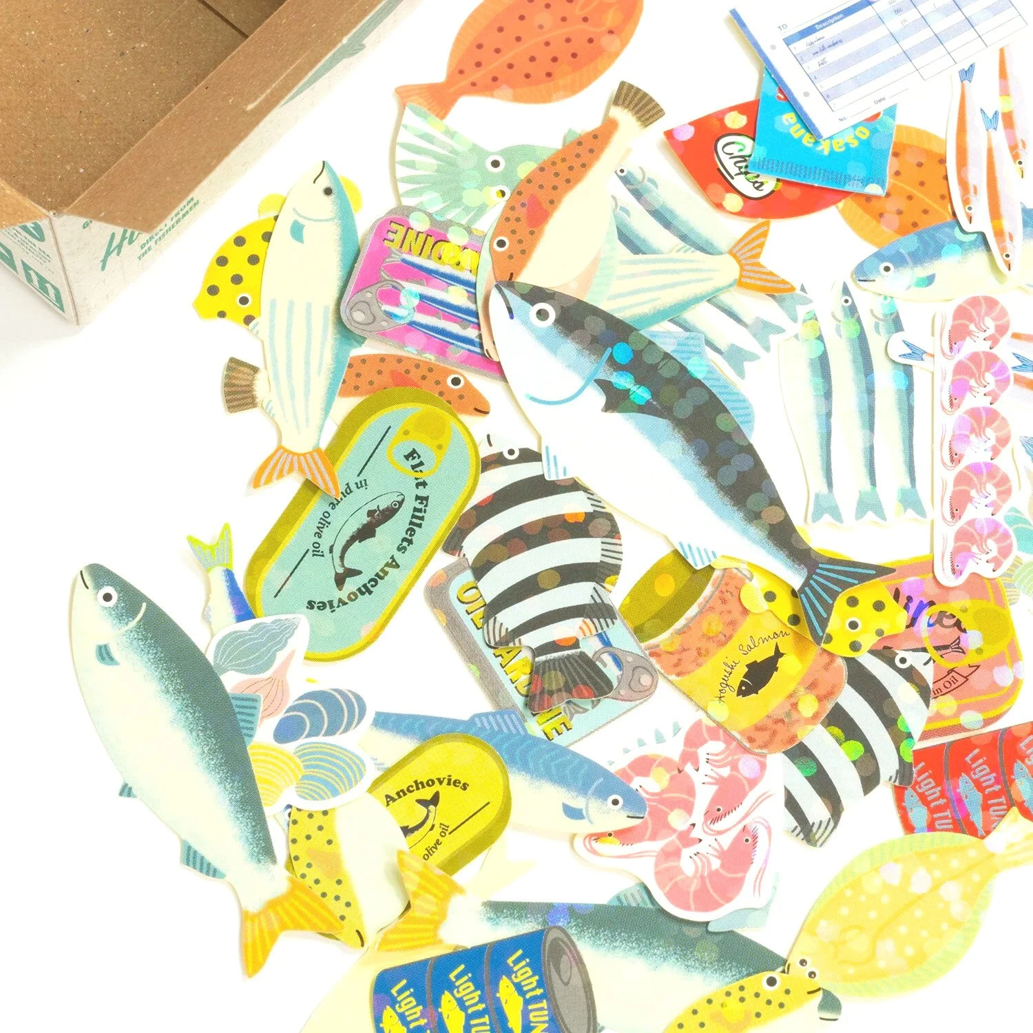 Greeting Life Inc. Hako Flake Stickers - Seafood || The Stationery Pocket