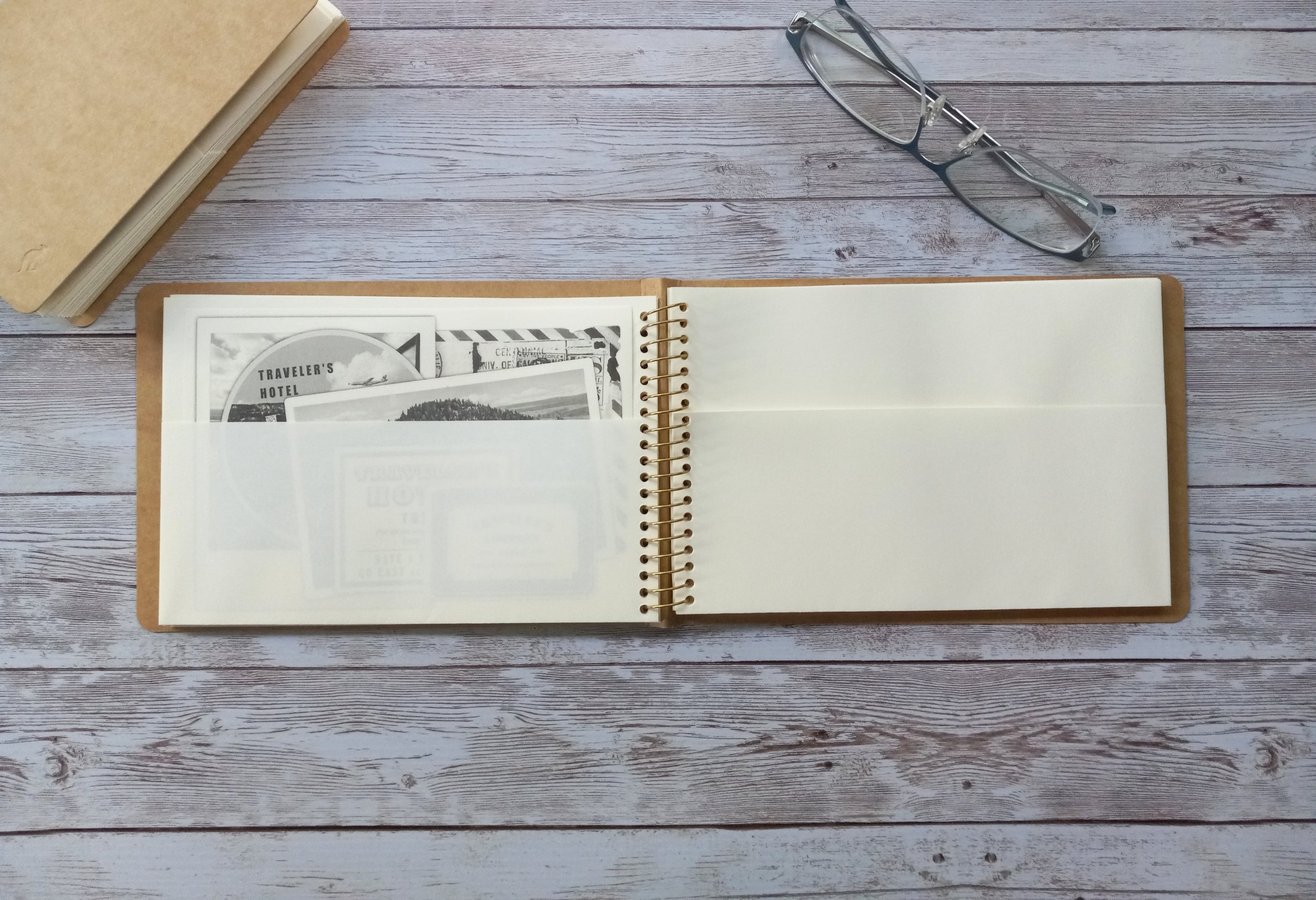Traveler's Company Spiral Ring Notebook Paper Pocket B6